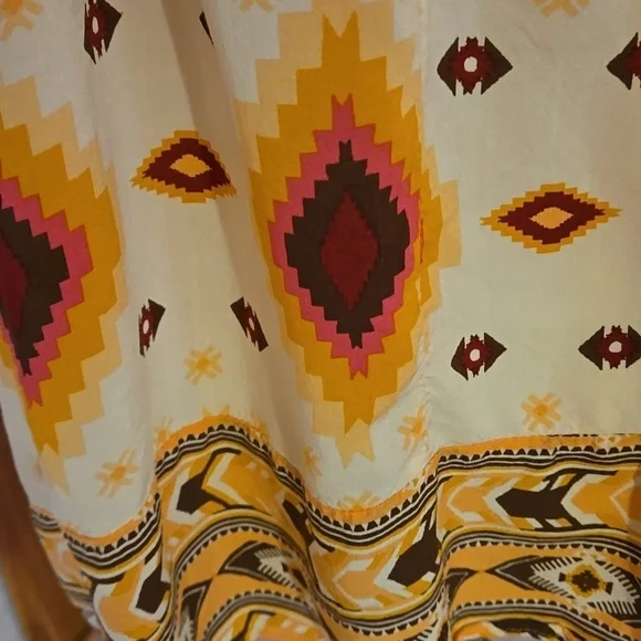 Cato Geometric design Cute Top with Flutter Cap Sleeves Women size XL - Picture 6 of 11